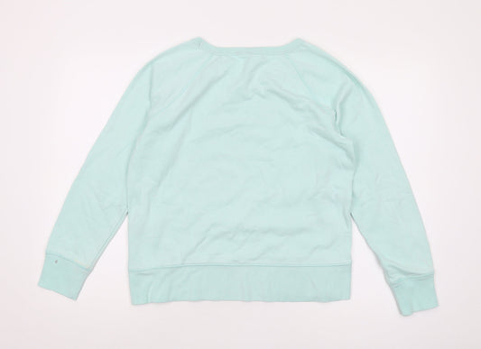 GAP Women's Blue Pullover Sweatshirt, Size S, Logo Accent