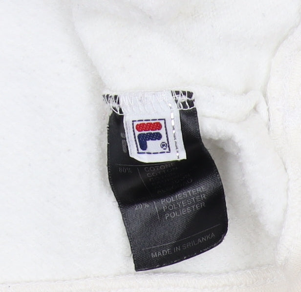 Fila Women's White XL Pullover Hoodie with Pockets