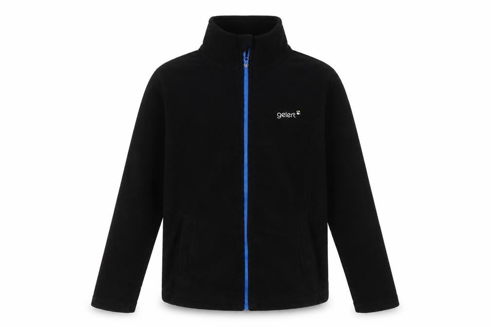 Gelert Boys Black Basic Jacket 9-10 Years Full Zip Lined