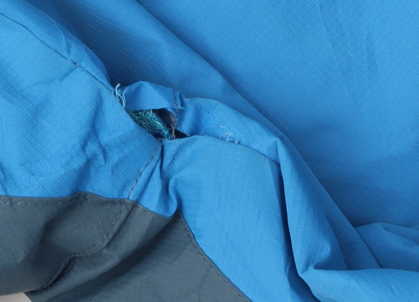 Mountainlife Women's Blue Rain Coat Size 8 Hooded Jacket
