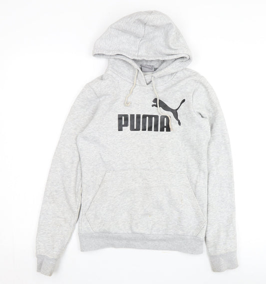 Puma Boys Grey Logo Hoodie 2XS Pullover