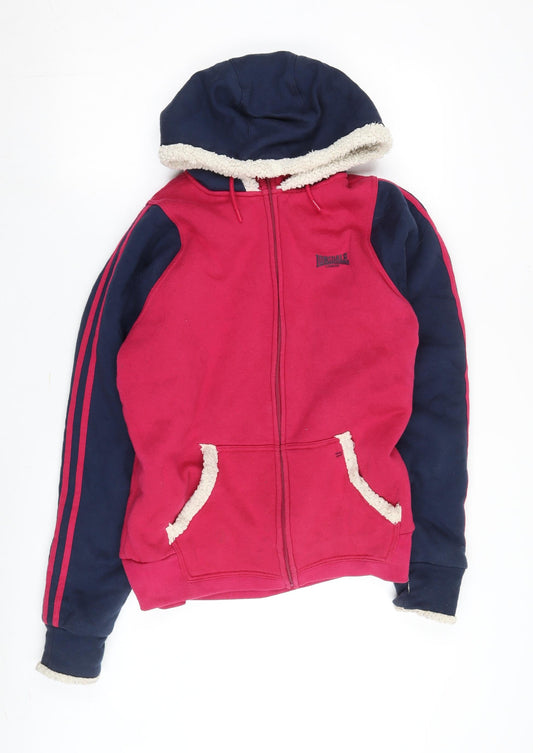Lonsdale Women’s Red Hooded Jacket, Size 16