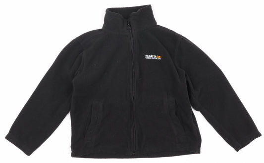 Regatta Boys Black Fleece Full Zip Sweatshirt 7-8 Years