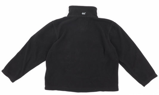 Regatta Boys Black Fleece Full Zip Sweatshirt 7-8 Years