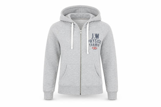 Womens UK 6 Regular Jack Wills Grey Full Zip Hoodie