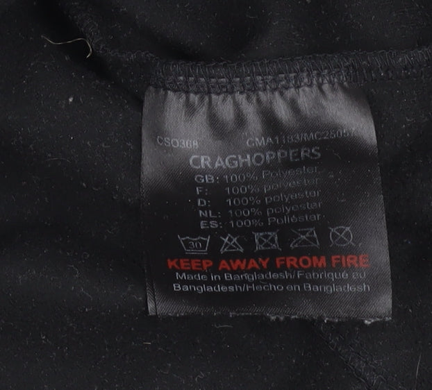 Craghoppers Men's Black 1/4 Zip Fleece Sweatshirt XL