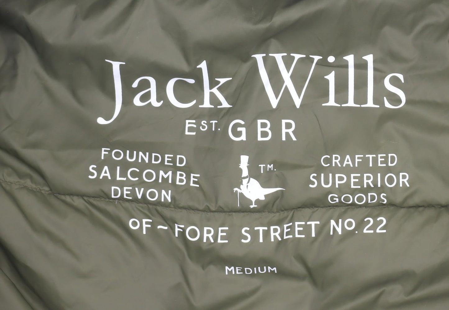 Jack Wills Men's Blue Medium Puffer Jacket