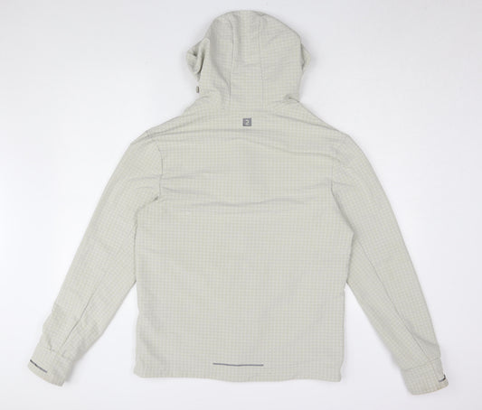 Decathlon Unisex Grey Windbreaker Jacket M Casual