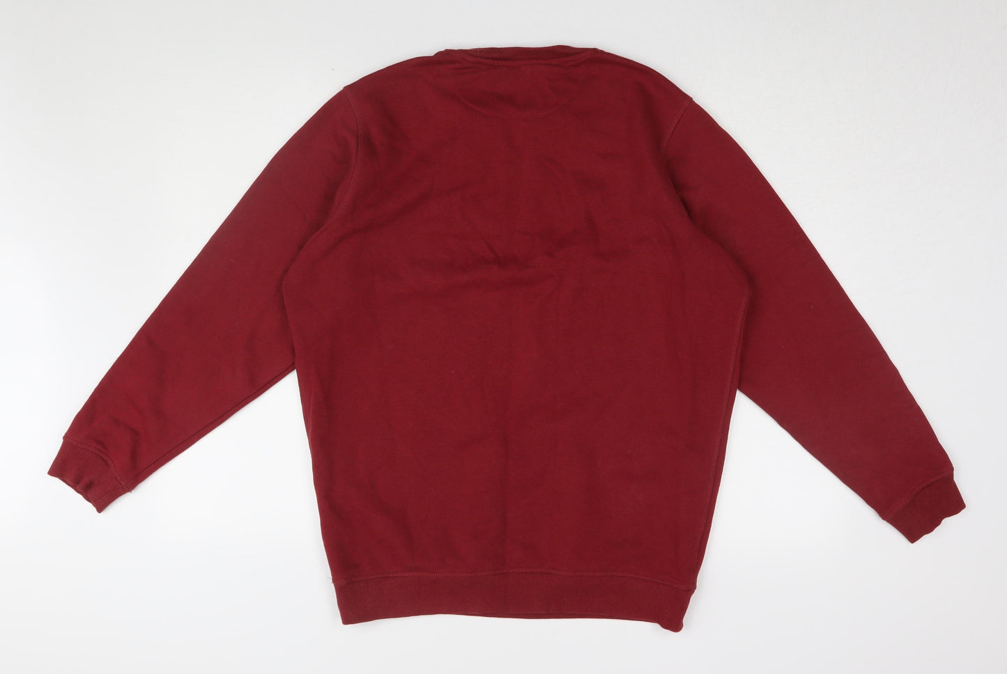 Unisex Adults UK M Regular James Pringle Red Pullover Sweatshirt