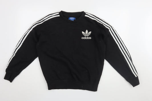 Adidas Unisex Black Pullover Sweatshirt S