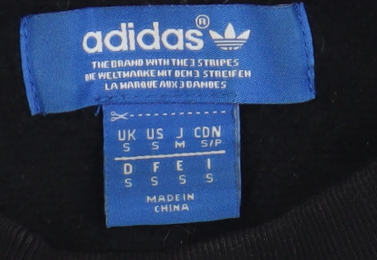 Adidas Unisex Black Pullover Sweatshirt S