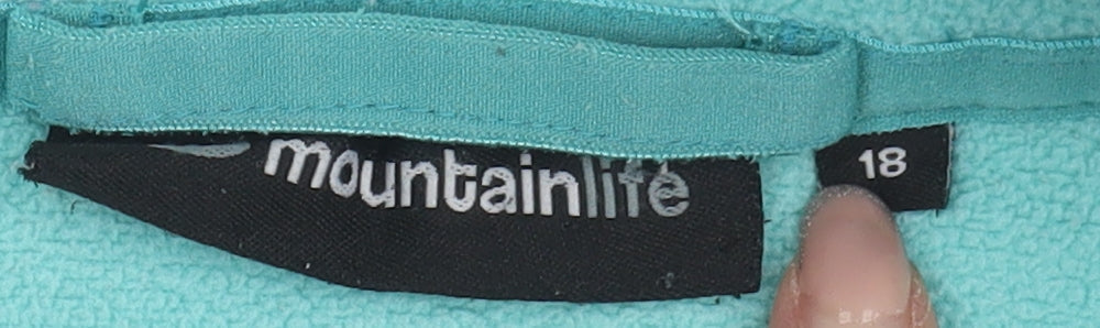 Mountainlife Women's Blue Fleece Pullover Size 18