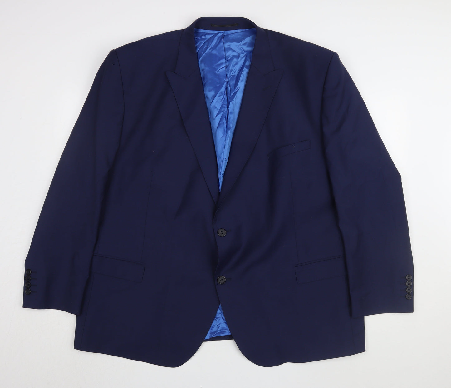 Santinelli Men's Blue Slim Suit Jacket 54S