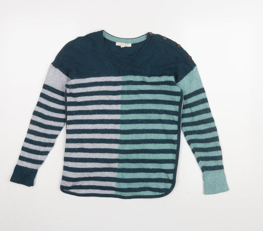White Stuff Women's Multicoloured Striped Pullover, Size 8