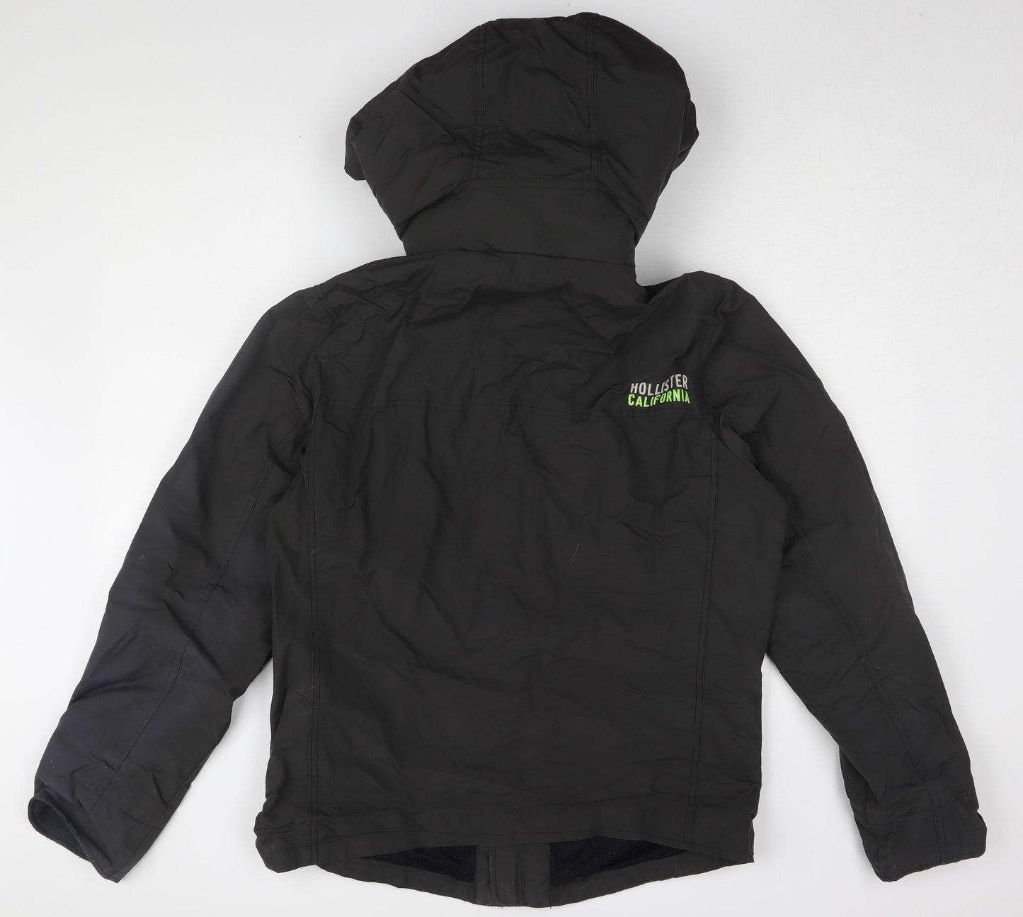 Hollister Men's Black Windbreaker Jacket L Casual