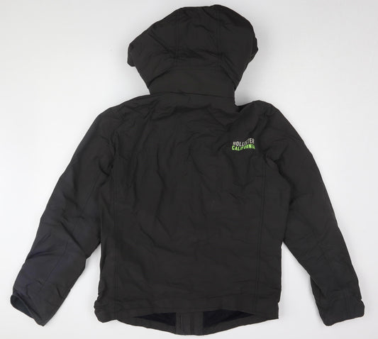 Hollister Men's Black Windbreaker Jacket L Casual