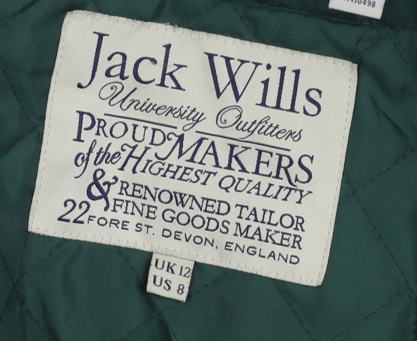 Jack Wills Women's Green Parka Size 12 Fur Trim Hooded