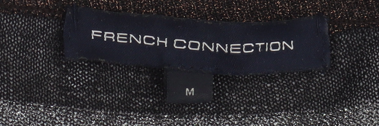 French Connection Women's Brown M Striped Pullover Jumper