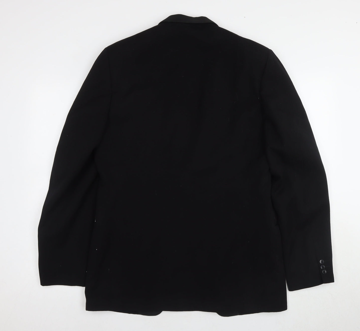 Maenson Men's Black Wool Tuxedo Blazer Size 40L
