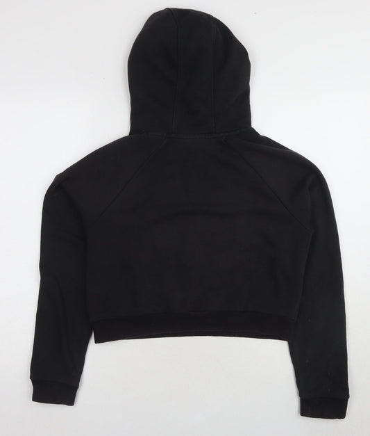 Adidas Women's Black Cropped Hoodie Size L