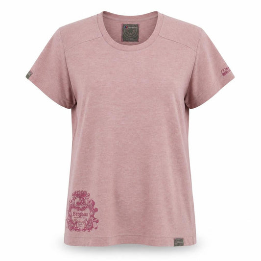 Womens UK Size 16 Berghaus Pink Polyester Blend T-Shirt