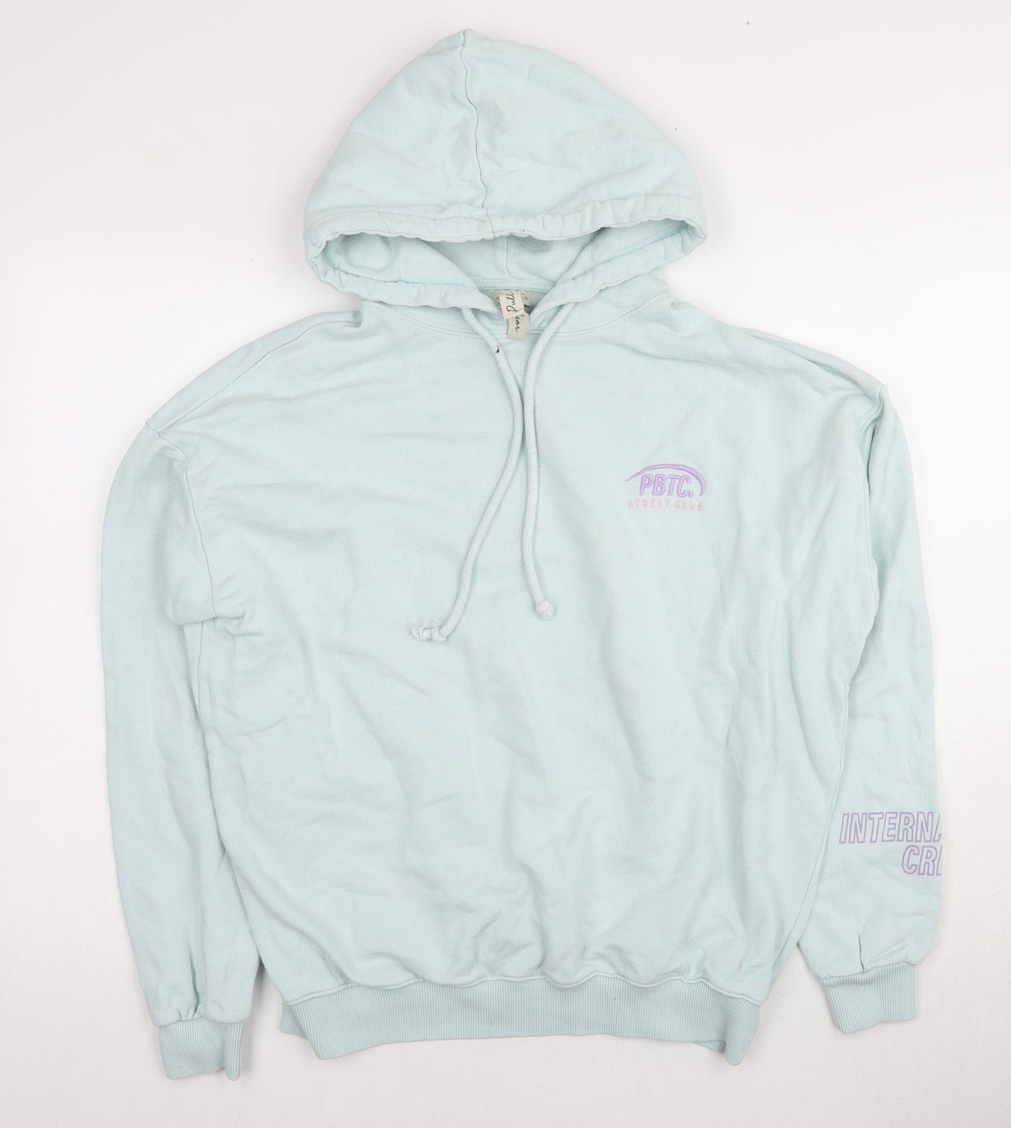 Pull & Bear Women’s Blue Pullover Hoodie, Size S