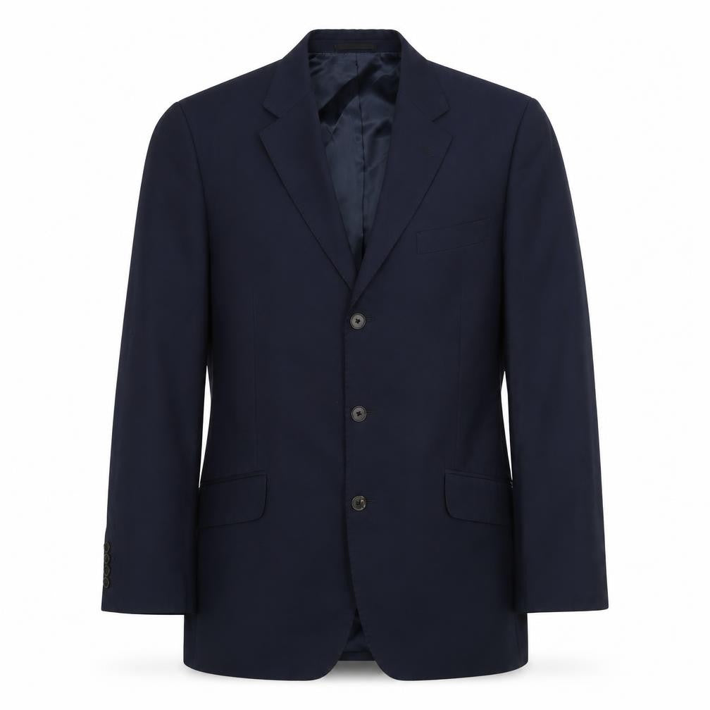 Mens 40 Chest Regular Jaeger Blue Three-Button Blazer