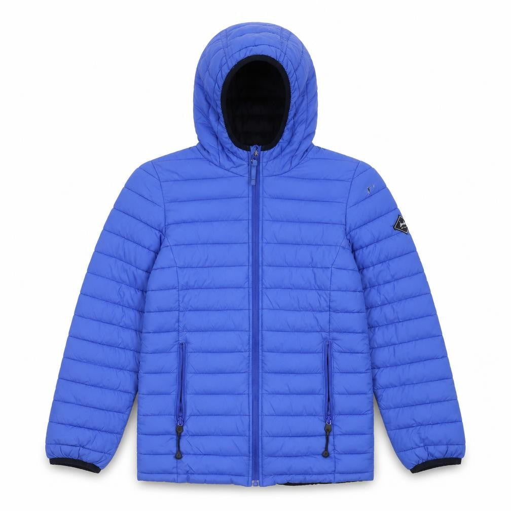 Janus Boys Blue Puffer Jacket 11 Plus Winter Hooded