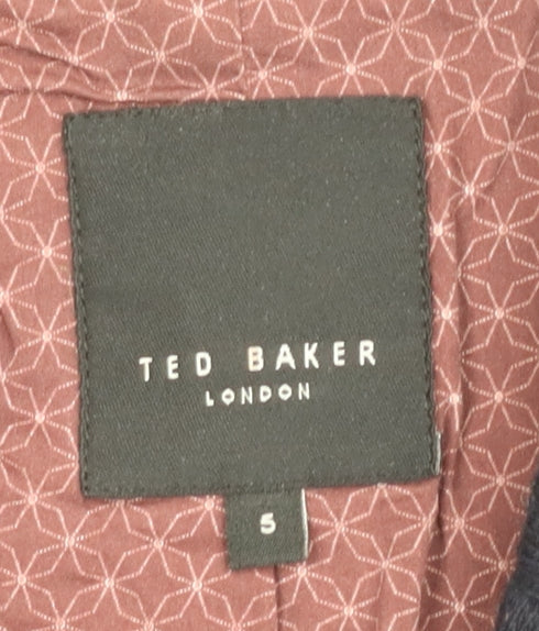 Ted Baker Men's Blue Blazer, M, Lined with Button Accents