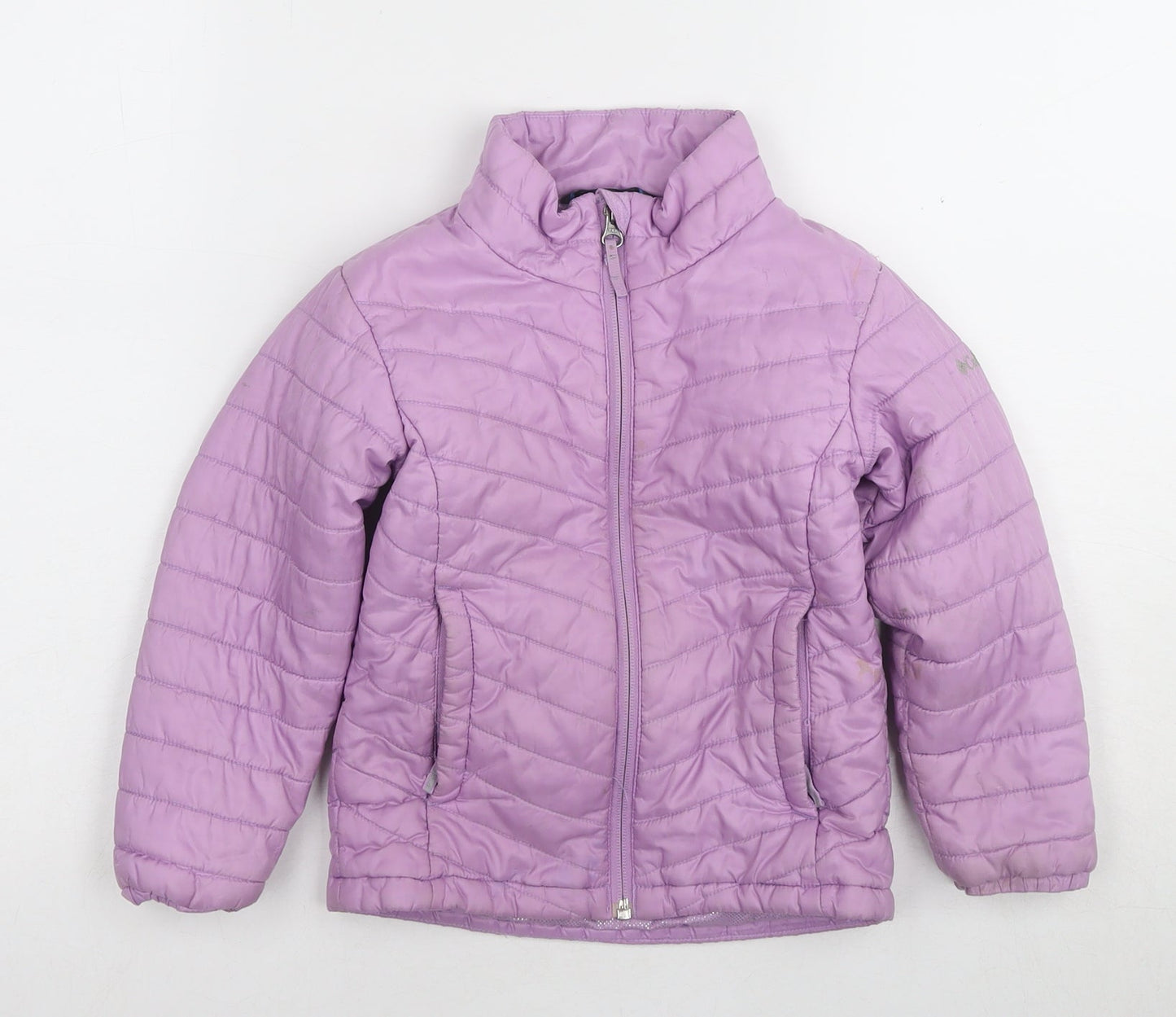 Columbia Girls Purple Puffer Jacket XXS Winter Sports