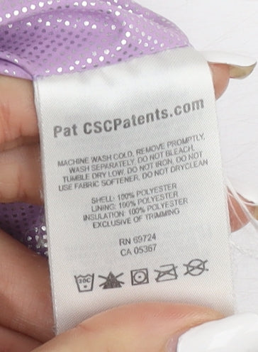 Columbia Girls Purple Puffer Jacket XXS Winter Sports