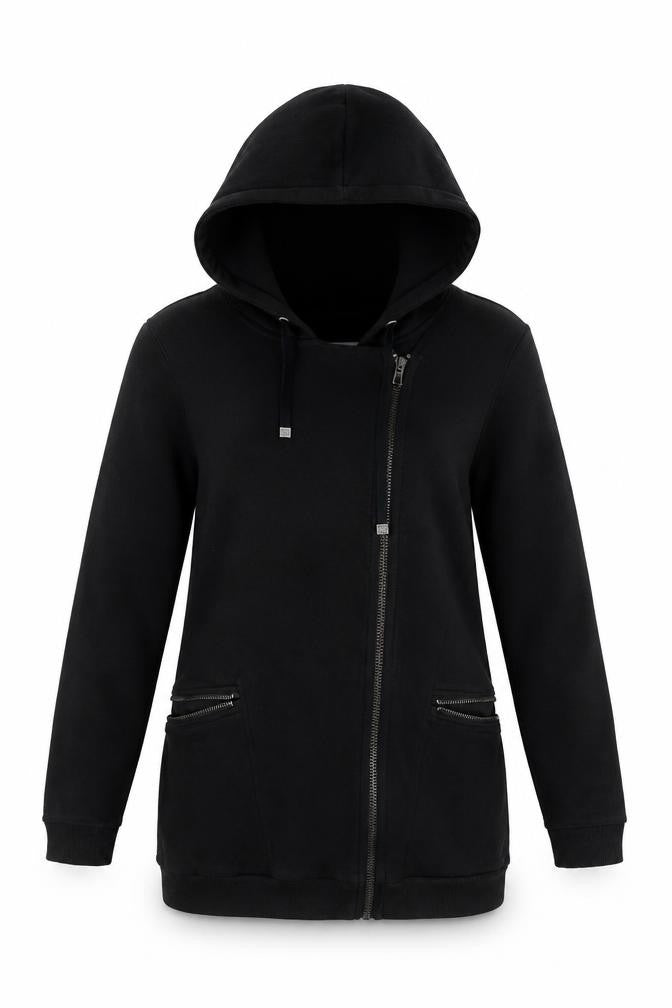 Marc New York Women’s Black Full Zip Hoodie Size 8