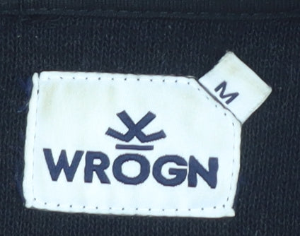 WROGN Men's Black Hoodie, Medium, Pullover, Hooded