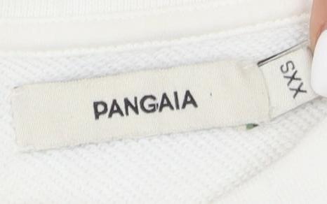 Pangaia Unisex White XS Pullover Sweatshirt