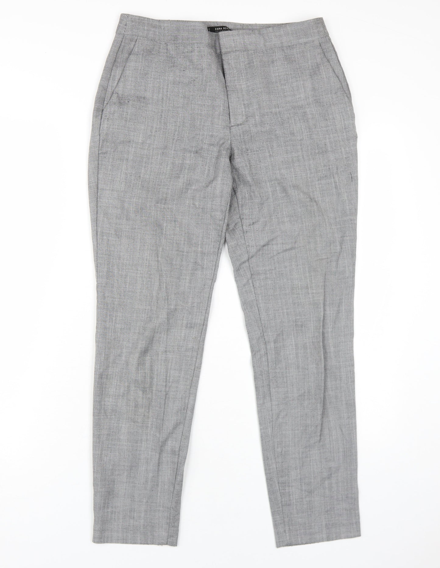 Zara Women's Grey Dress Pants, Size 8, Business Casual