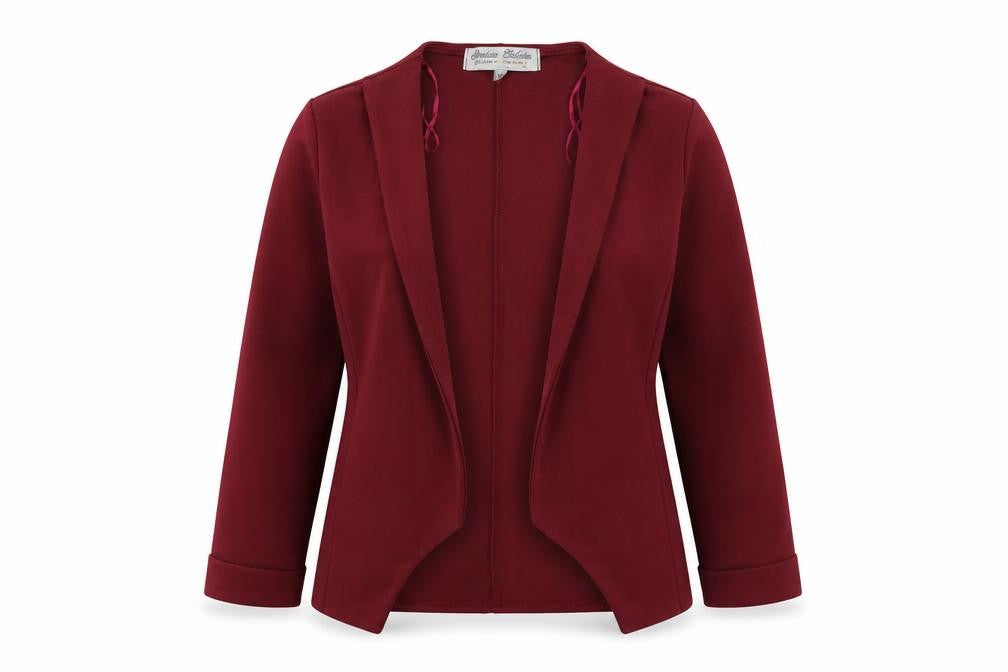 Parisian Collection Women's Red Basic Jacket Size 10