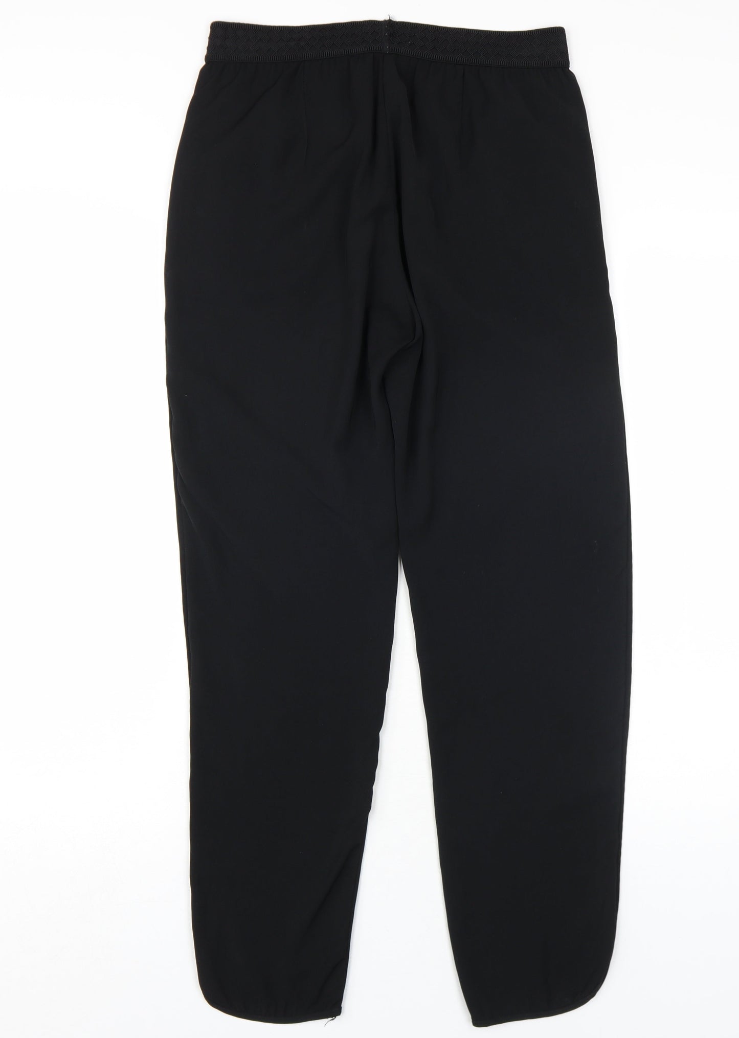 H&M Women's Black Regular Fit Trousers Size 8
