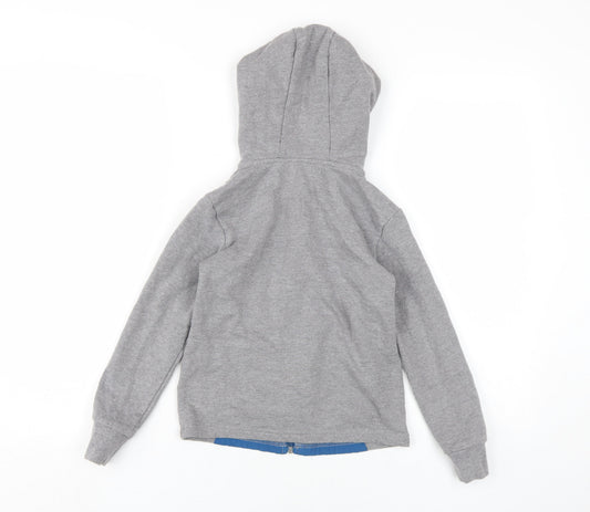 Lily & Dan Boys Grey Full Zip Hoodie Size 7-8 Years