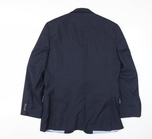 Daniel Hechter Men's Blue Blazer, Size 40R, Regular Fit