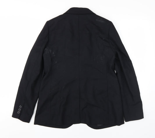 Jaeger Women's Black Wool Blazer Size 10