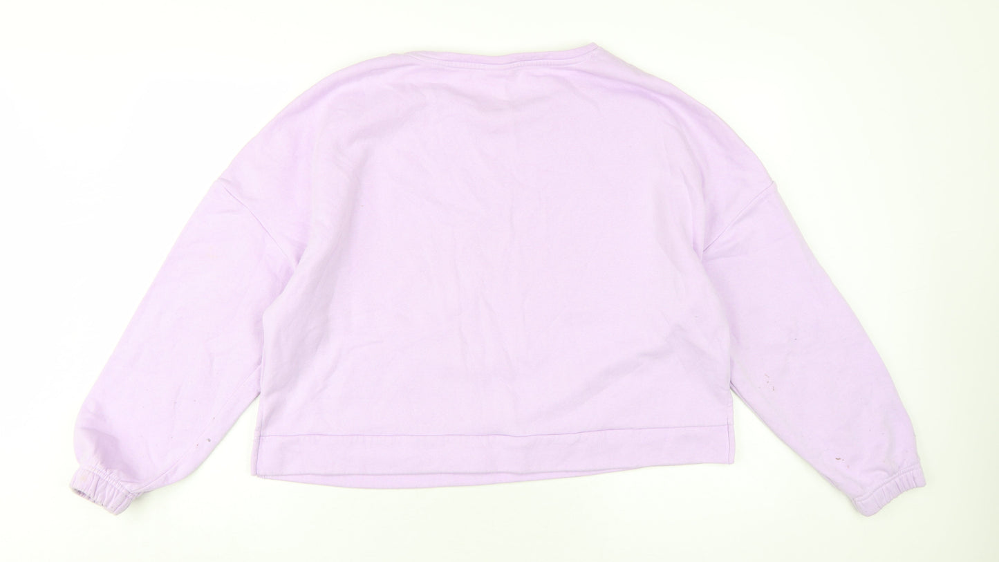 Disney Women’s Purple Mickey Sweatshirt, Size 16-18