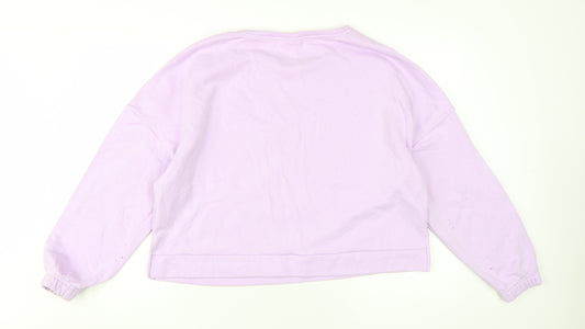 Disney Women’s Purple Mickey Sweatshirt, Size 16-18