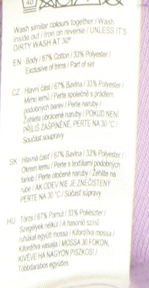 Disney Women’s Purple Mickey Sweatshirt, Size 16-18