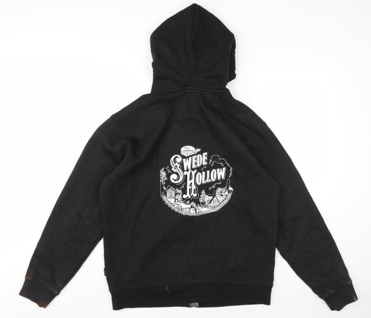 North Pro Men's Black Full Zip Hoodie L