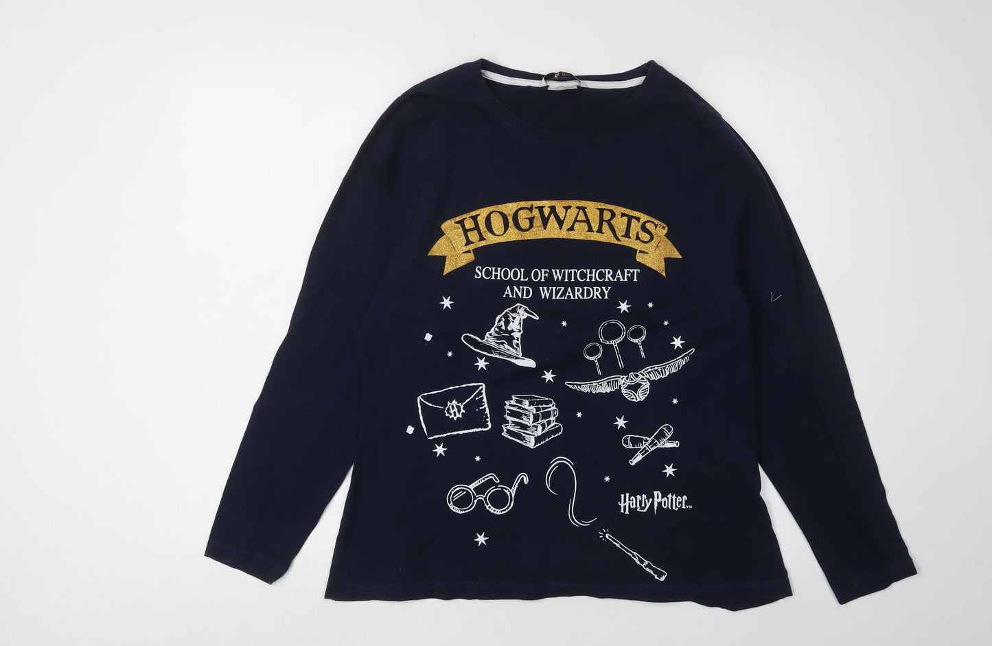 Harry Potter Unisex Blue Long Sleeve T-Shirt Size 16