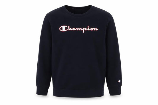 Champion Boys Black Logo Pullover Sweatshirt Large