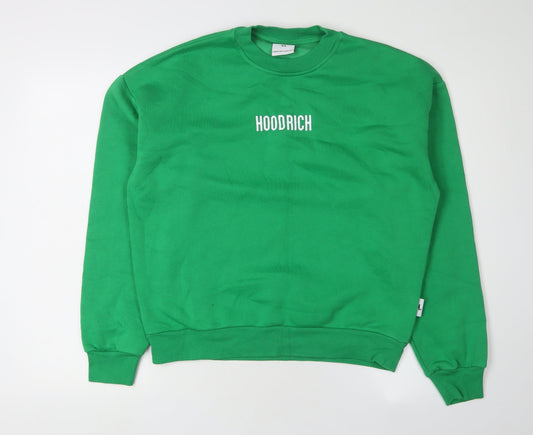 Hoodrich Men's Green Pullover Sweatshirt XS