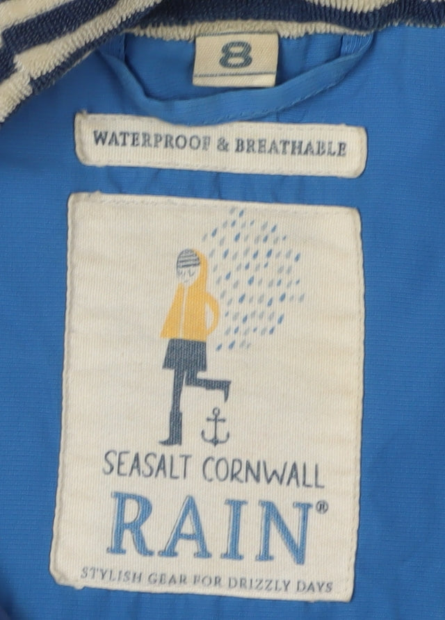 Seasalt Cornwall Women's Blue Raincoat Size 8