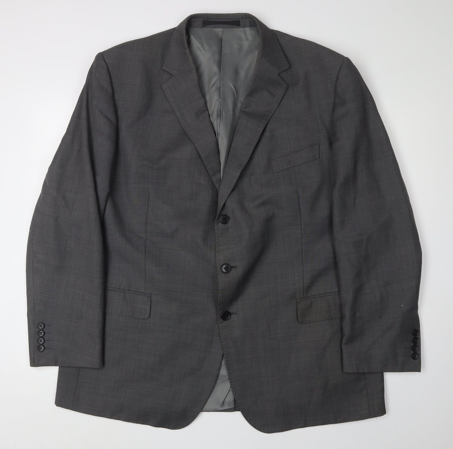 Marks and Spencer Men's Grey Blazer 48R, Business