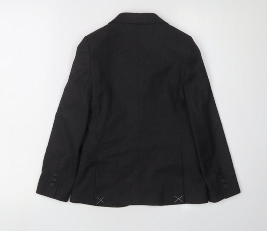 Marks and Spencer Boys Black Suit Jacket 7-8 Years